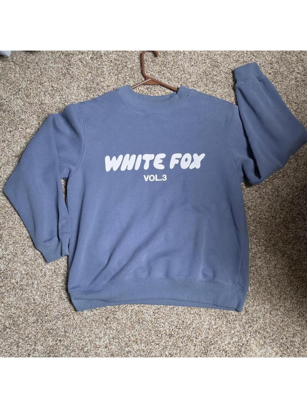White Fox Boutique Women's Blue Sweatshirt